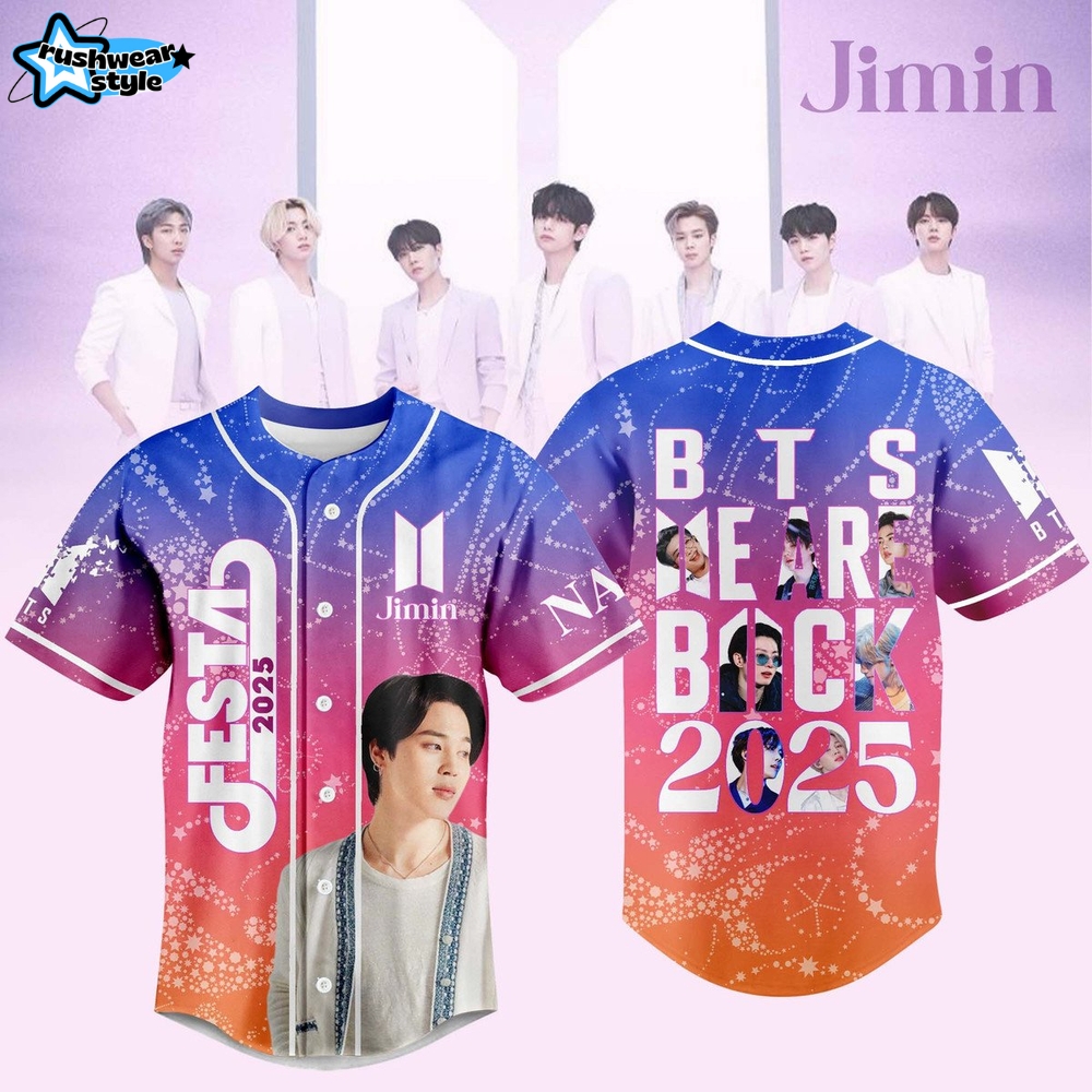 BTS Festa We Are Back 2025 Customized Baseball Jersey BTS Festa We Are Back 2025 Customized Baseball Jersey