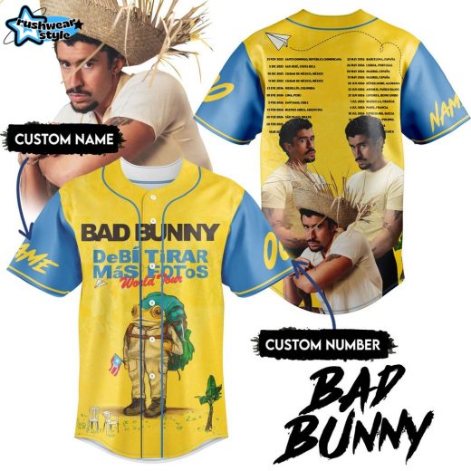 Bad Bunny DEBÍ TIRAR MÁS FOTOS World Tour 2025 Baseball Jersey