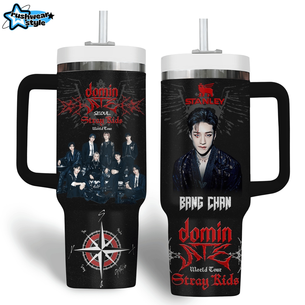Bang Chan Stray Kids Dominate World Tour 2025 Premium Stanley Tumbler Bang Chan Stray Kids Dominate World Tour 2025 Premium Stanley Tumbler