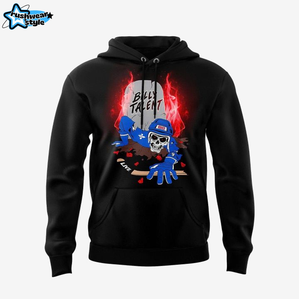 Billy Talent In Quebec Canada Tour 2025 Special Black Hoodie Billy Talent In Quebec Canada Tour 2025 Special Black Hoodie