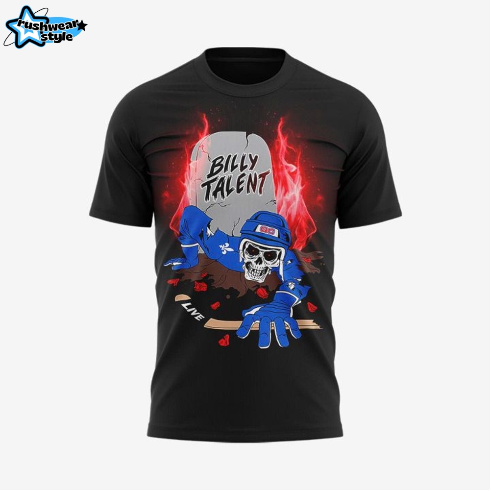 Billy Talent In Quebec Canada Tour 2025 Special Black Tee Billy Talent In Quebec Canada Tour 2025 Special Black Tee