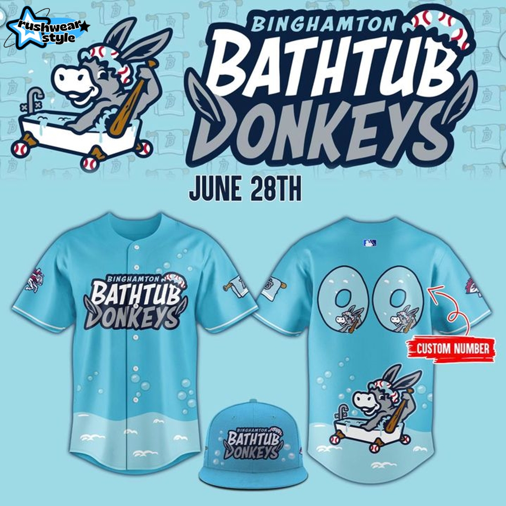 Binghamton Bathtub x Donkeys 2025 Special Edition Jersey Binghamton Bathtub x Donkeys 2025 Special Edition Jersey