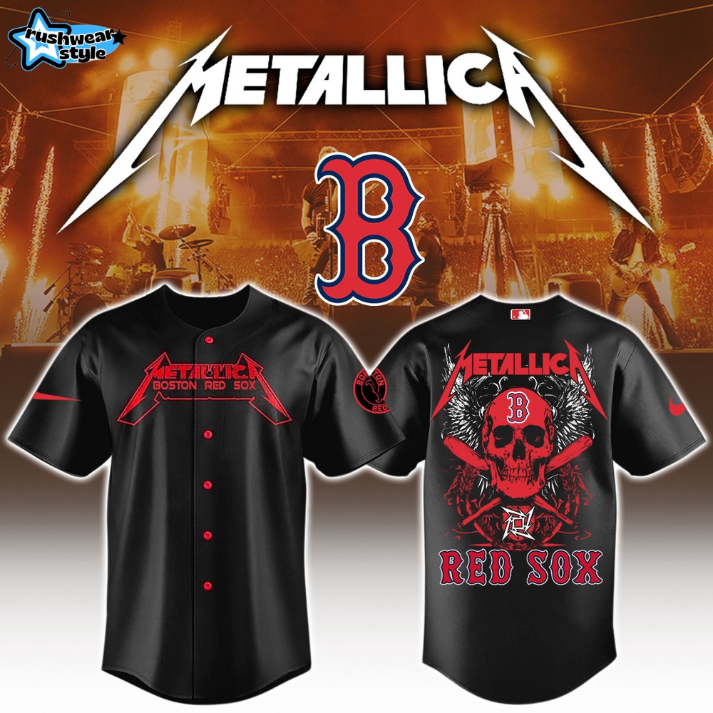 Boston Red Sox MLB x Metallica Jersey Limited Edition Boston Red Sox MLB x Metallica Jersey Limited Edition