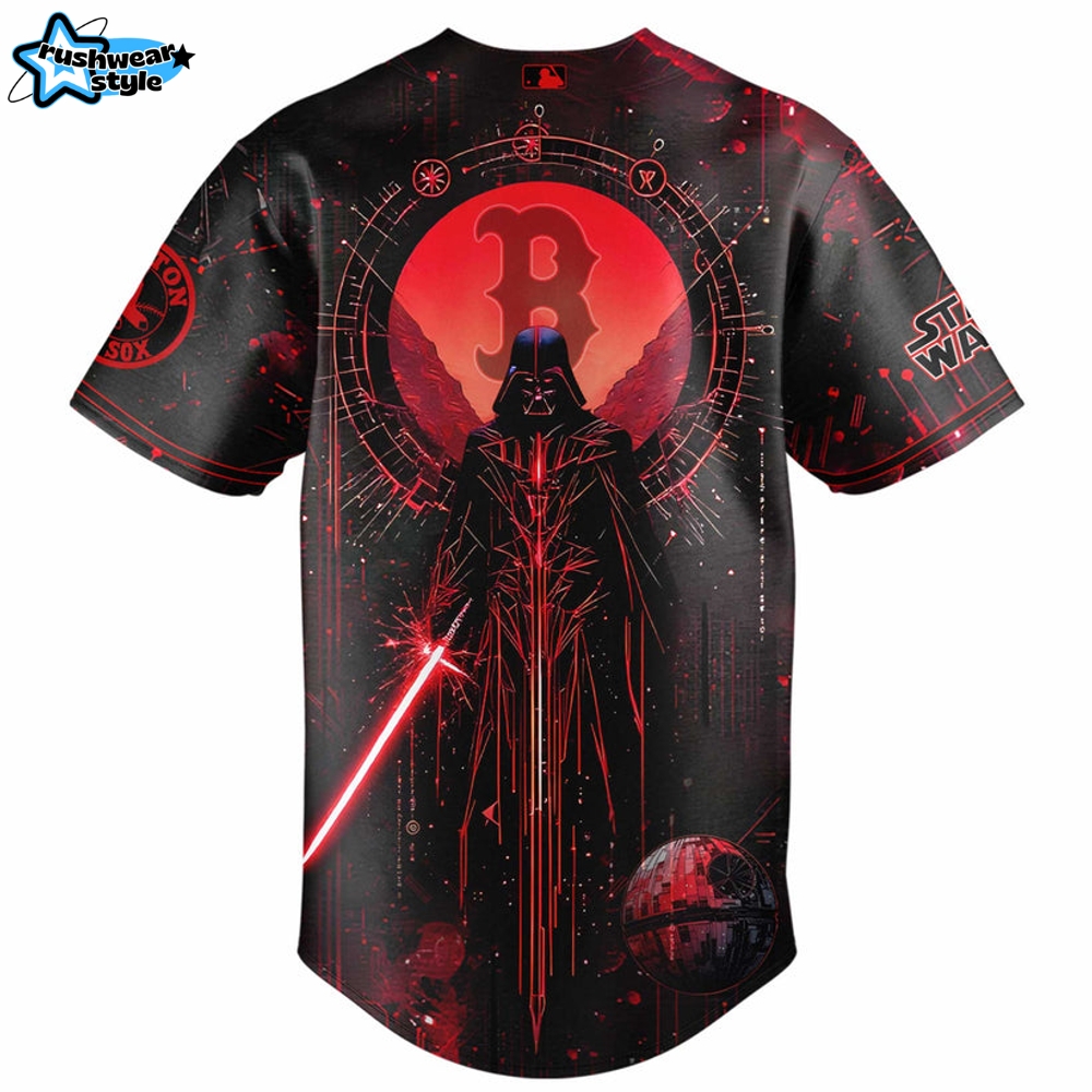 Boston Red Sox MLB x Star Wars Darth Vader Baseball Jersey Boston Red Sox MLB x Star Wars Darth Vader Baseball Jersey