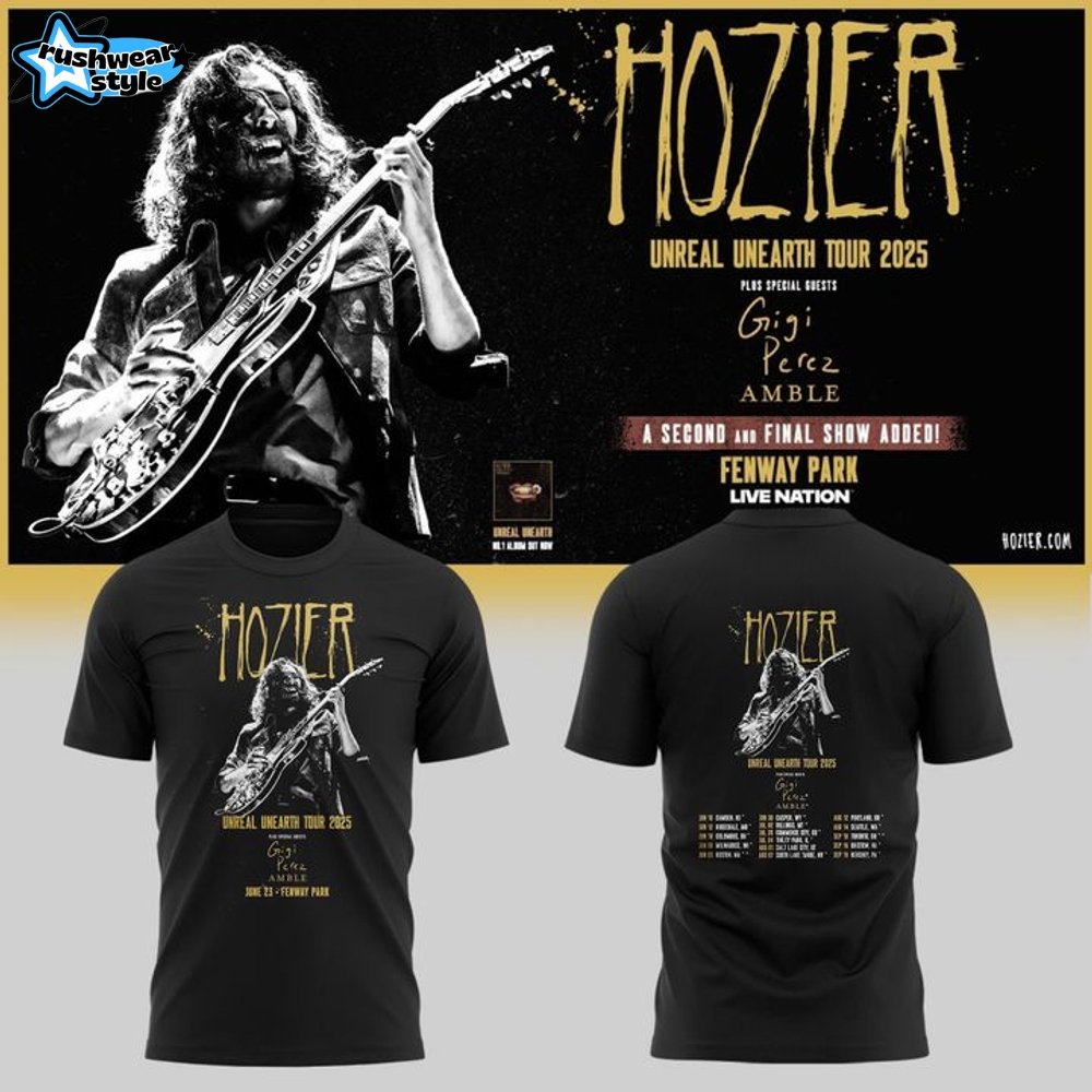 Boston Red Sox x Hozier: Unreal Unearth Tour 2025 Limited Edition Tee Boston Red Sox x Hozier: Unreal Unearth Tour 2025 Limited Edition Tee
