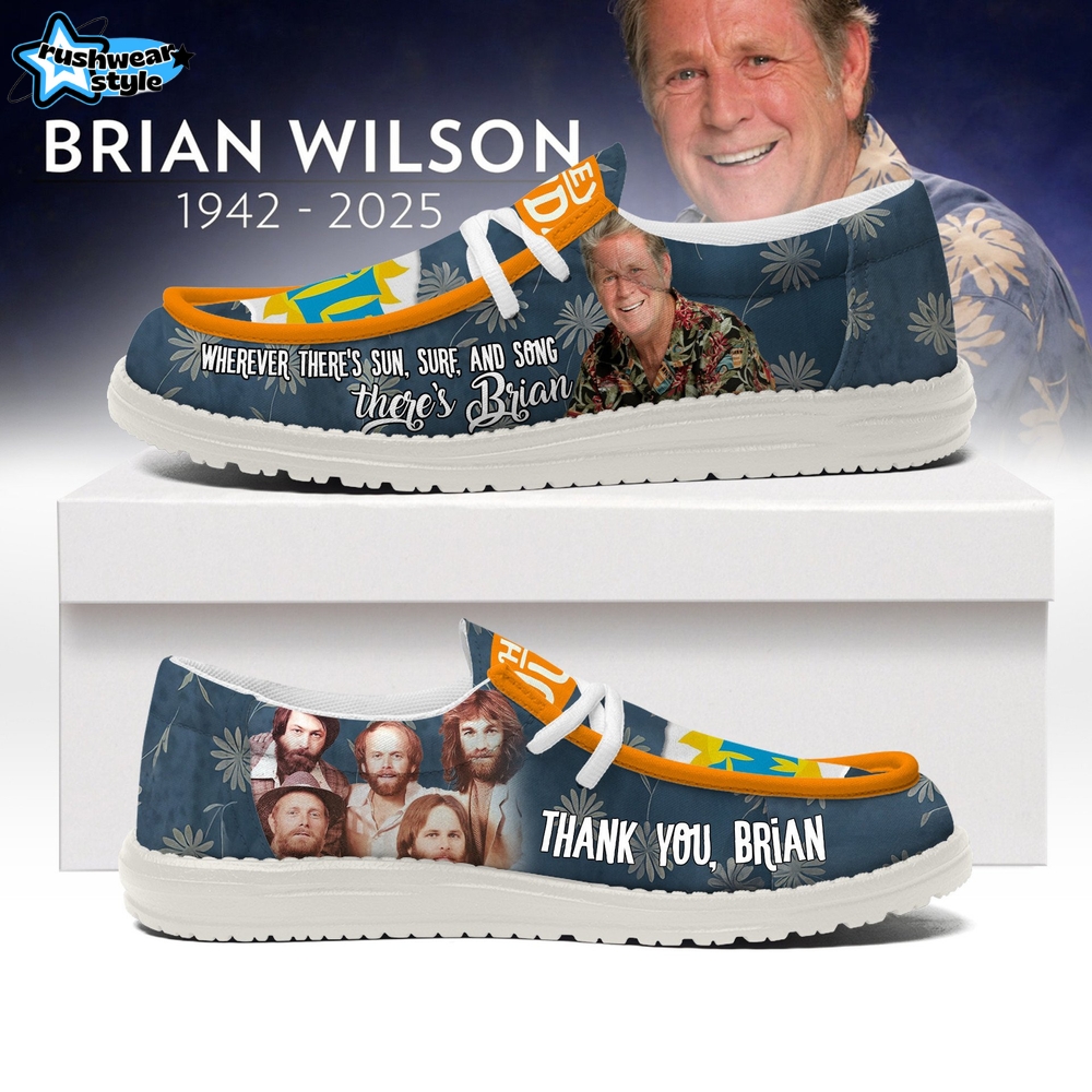 Brian Wilson The Beach Boys 1942-2025 Hey Dude Shoes Brian Wilson The Beach Boys 1942-2025 Hey Dude Shoes
