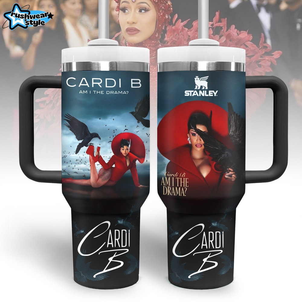 Cardi B "Am I the Drama?" New Album 2025 Limited 40oz Stanley Tumbler Cardi B "Am I the Drama?" New Album 2025 Limited 40oz Stanley Tumbler