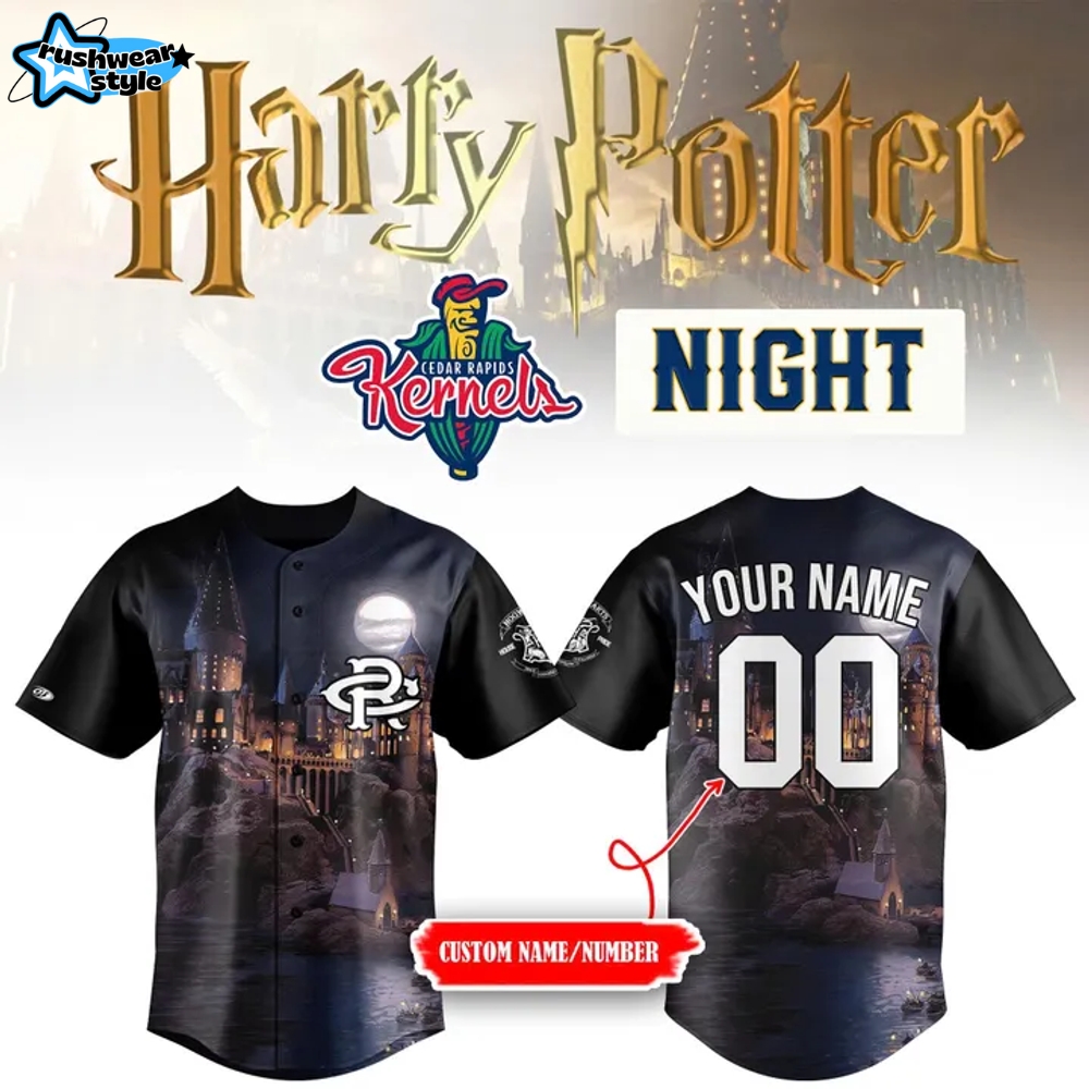 Cedar Rapids Kernels x 2025 Harry Potter Night Personalized Baseball Jersey Cedar Rapids Kernels x 2025 Harry Potter Night Personalized Baseball Jersey