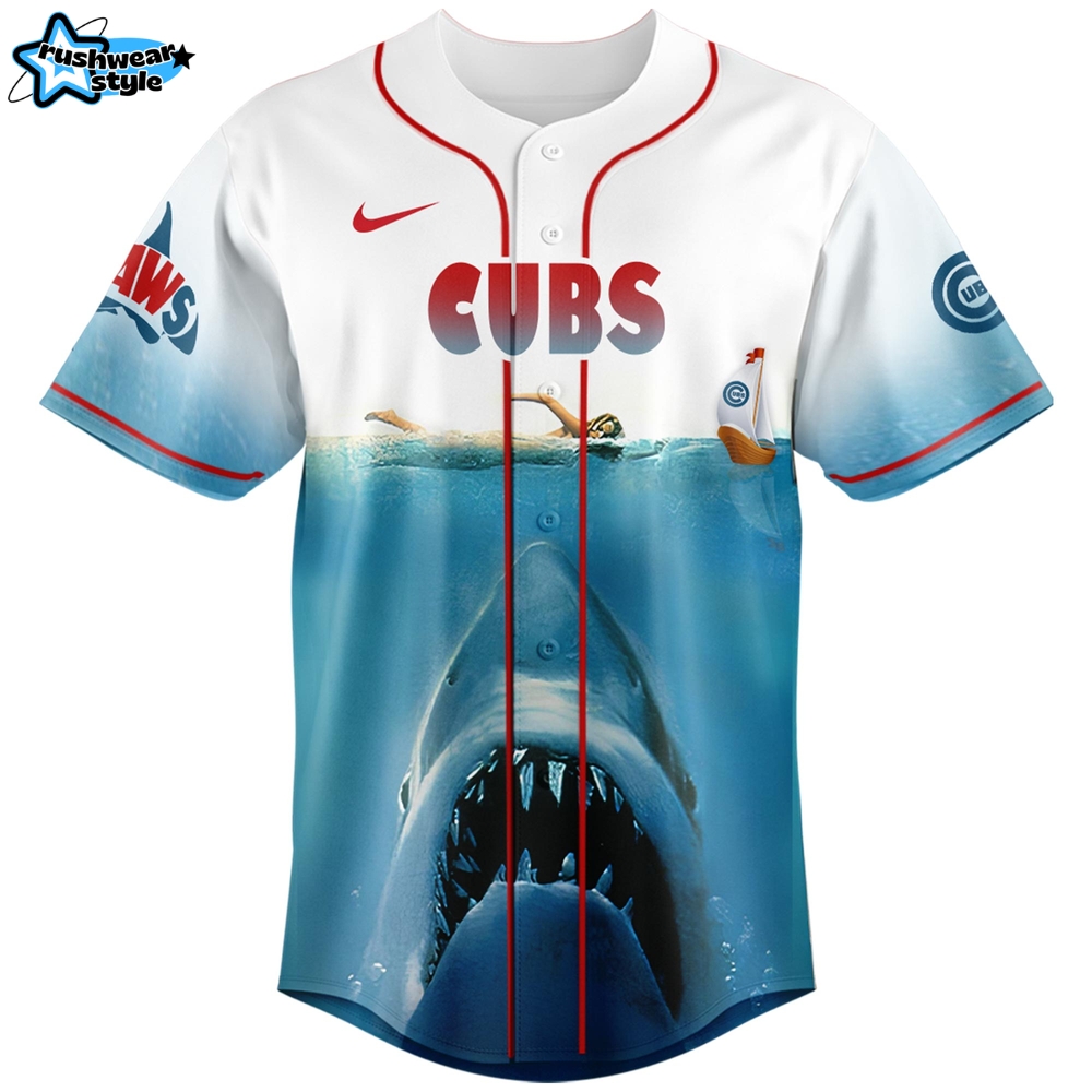 Chicago Cubs MLB x JAWS 50th Anniversary Jersey 2025 Chicago Cubs MLB x JAWS 50th Anniversary Jersey 2025