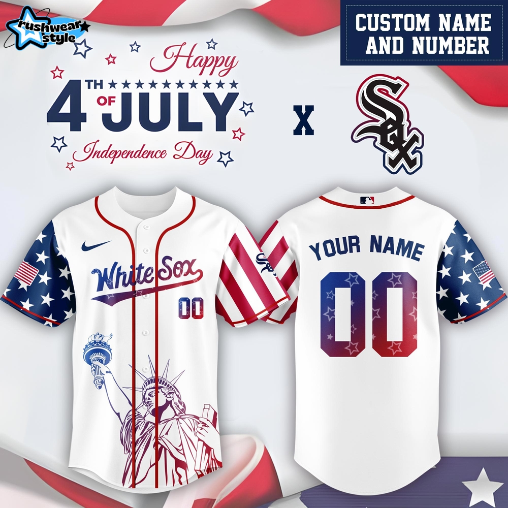 Chicago White Sox x 4th Of July USA Baseball Jersey 2025 Chicago White Sox x 4th Of July USA Baseball Jersey 2025