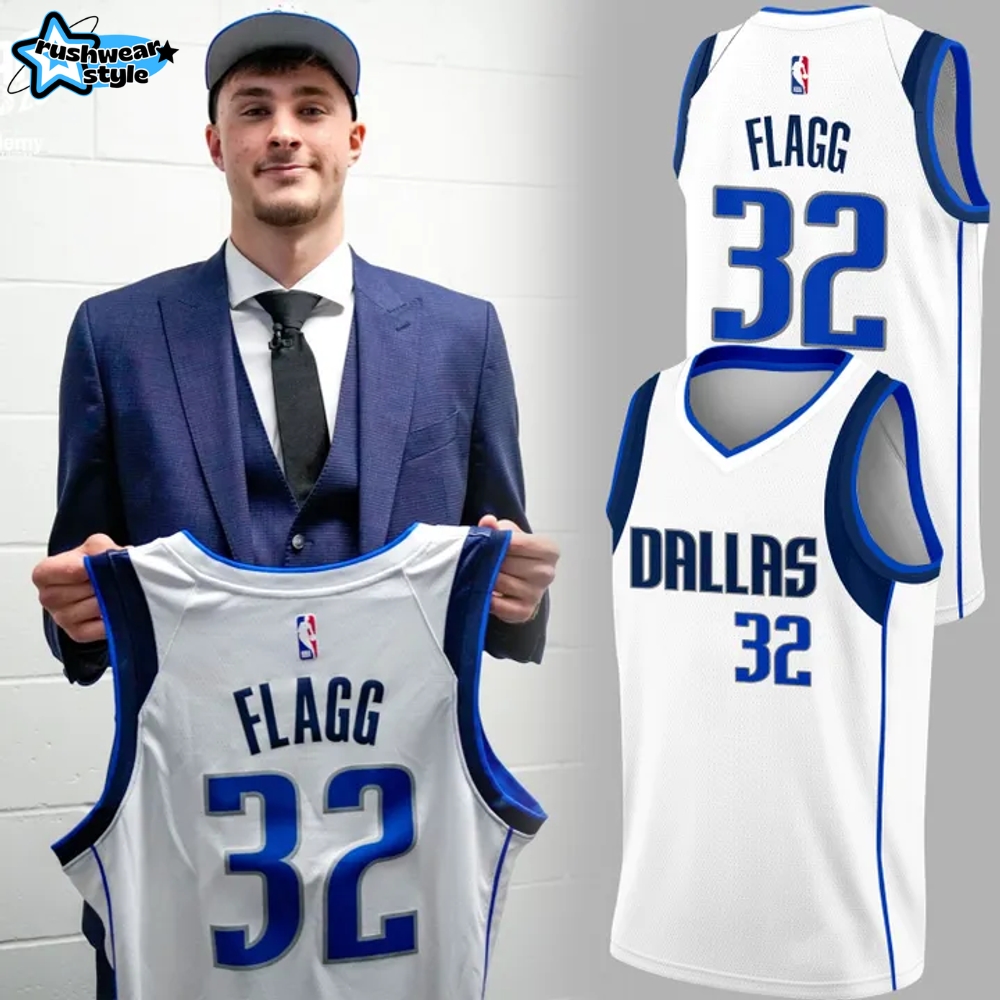 Dallas Mavericks x Cooper Flagg 2025 NBA Draft First Round Pick Swingman White Basketball Jersey Dallas Mavericks x Cooper Flagg 2025 NBA Draft First Round Pick Swingman White Basketball Jersey