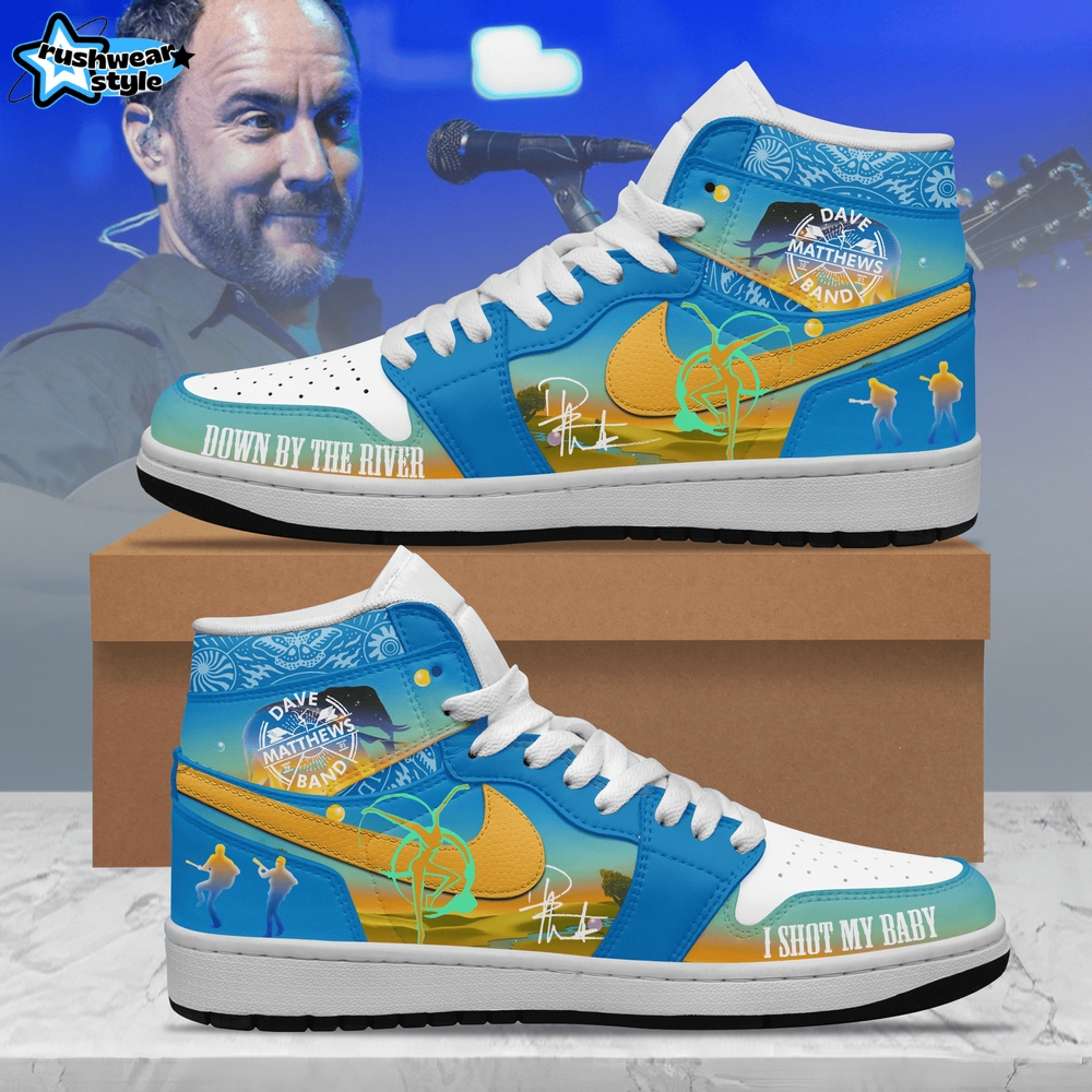 Dave Matthews Band "Down By The River" Limited Edition Air Jordan 1 Sneaker Dave Matthews Band "Down By The River" Limited Edition Air Jordan 1 Sneaker