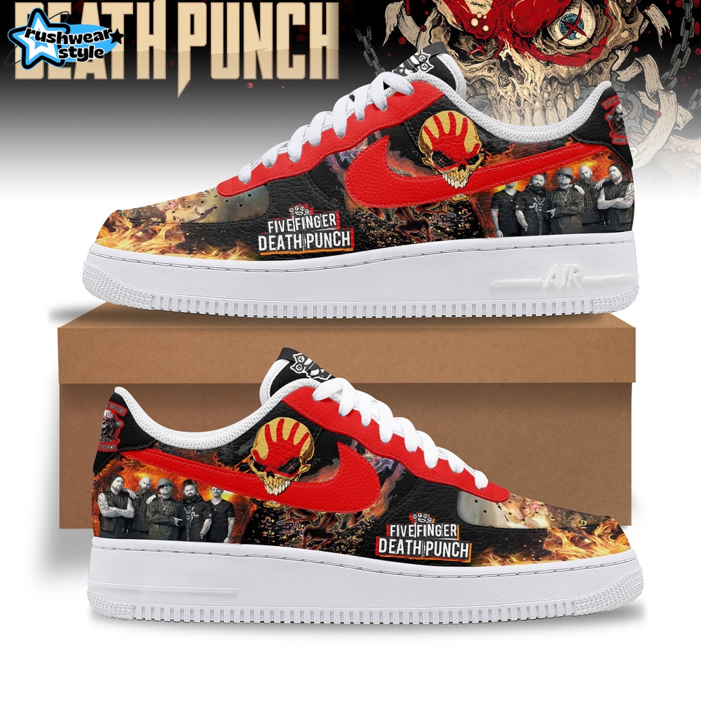 Five Finger Death Punch Live Sullivan Arena 2025 Limtited Air Force 1 Sneakers Five Finger Death Punch Live Sullivan Arena 2025 Limtited Air Force 1 Sneakers