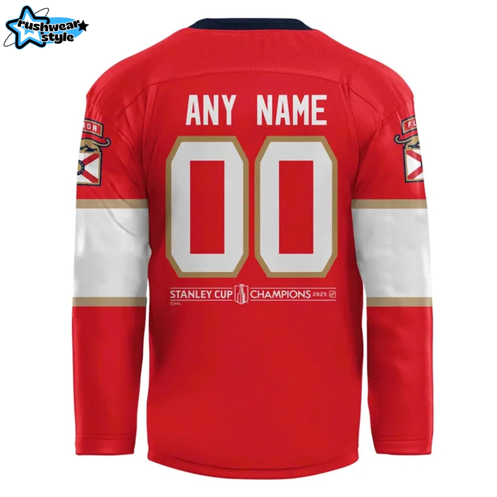 Florida Panthers 2025 Stanley Cup Champions Hockey Jersey Florida Panthers 2025 Stanley Cup Champions Hockey Jersey