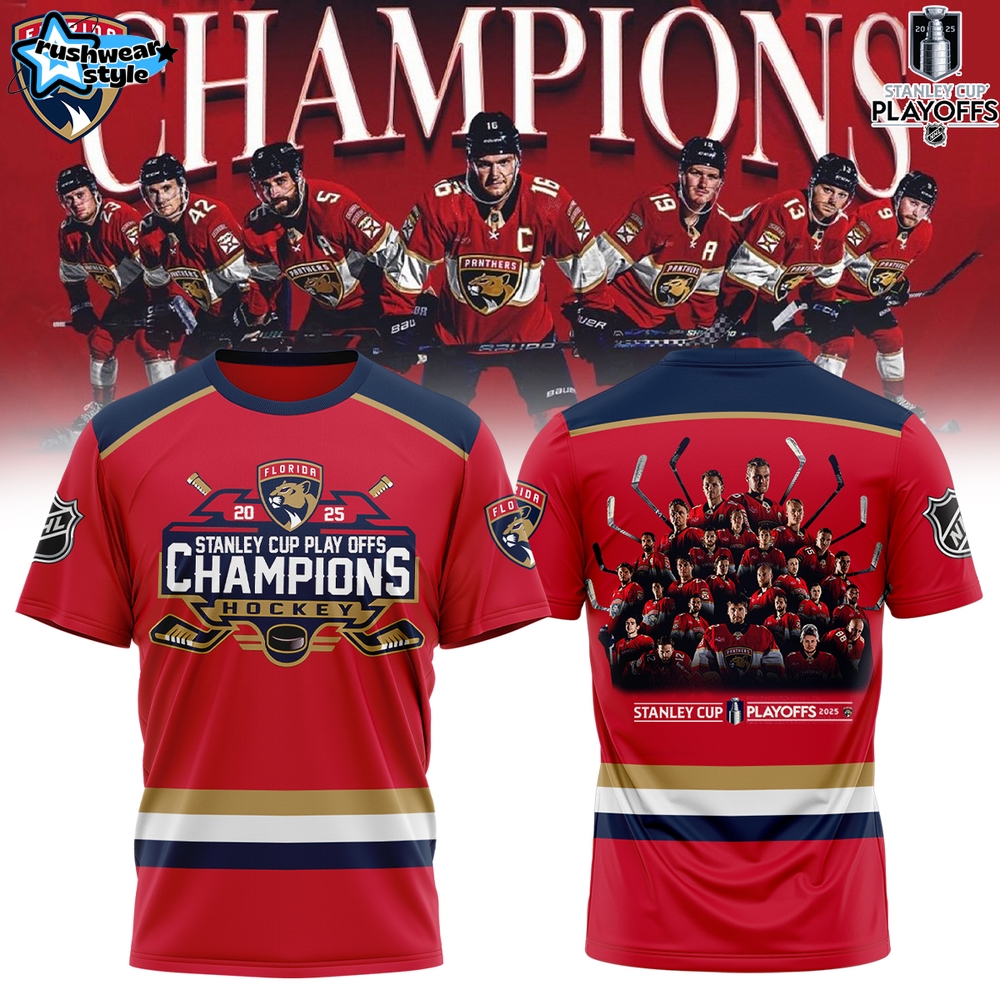 Florida Panthers Back To Back Champions Stanley Cup Shirt 2025 Florida Panthers Back To Back Champions Stanley Cup Shirt 2025