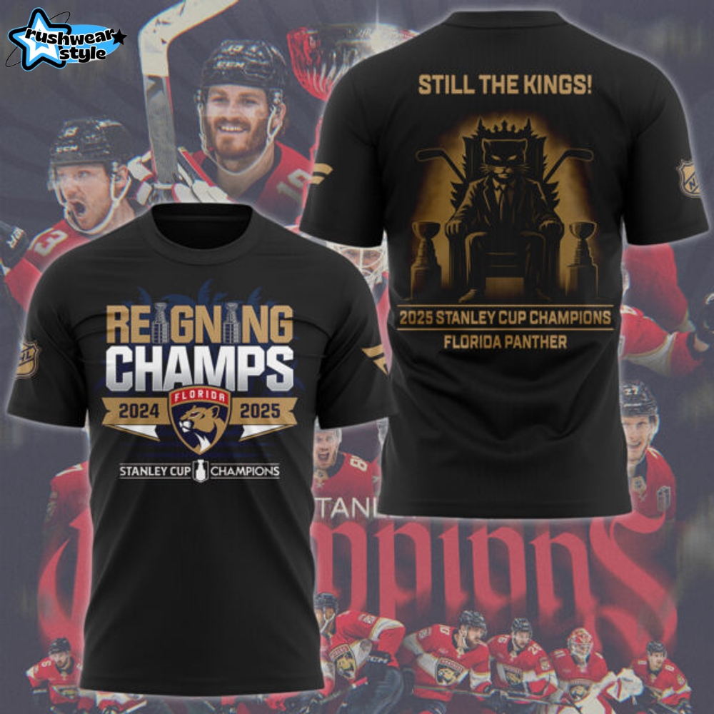 Florida Panthers Back-To-Back Stanley Cup Champions Shirt 2025 Florida Panthers Back-To-Back Stanley Cup Champions Shirt 2025