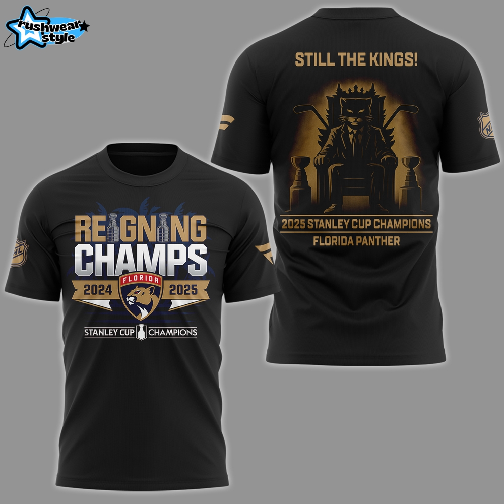 Florida Panthers Back-To-Back Stanley Cup Champions Shirt 2025 Florida Panthers Back-To-Back Stanley Cup Champions Shirt 2025
