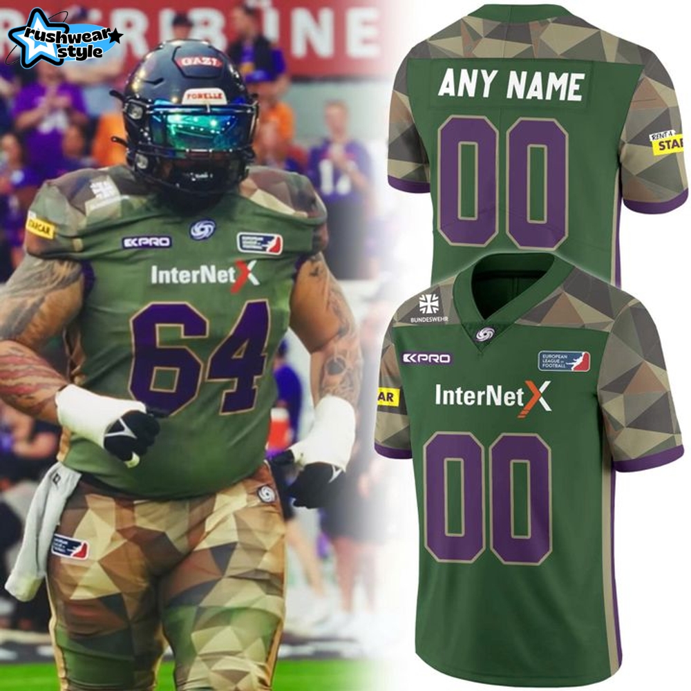 Frankfurt Galaxy Bundeswehr 2025 Personalized Football Jersey Frankfurt Galaxy Bundeswehr 2025 Personalized Football Jersey