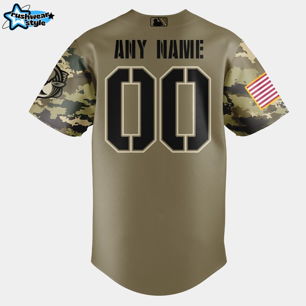 Gwinnett Stripers Military Appreciation Night 2025 Camo Baseball Jersey Gwinnett Stripers Military Appreciation Night 2025 Camo Baseball Jersey