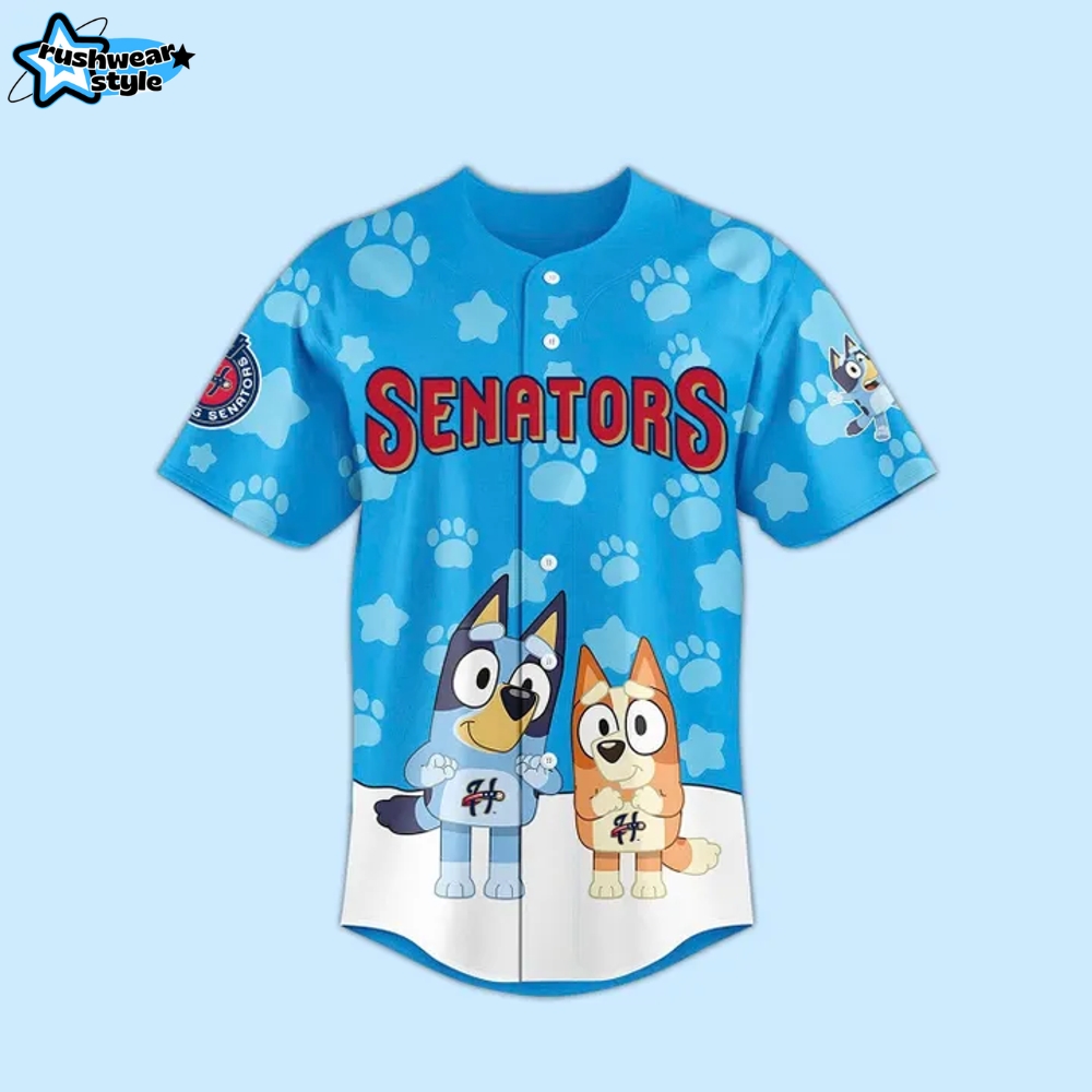 Harrisburg Senators x Bluey 2025 Is Coming Special Baseball Jersey Harrisburg Senators x Bluey 2025 Is Coming Special Baseball Jersey