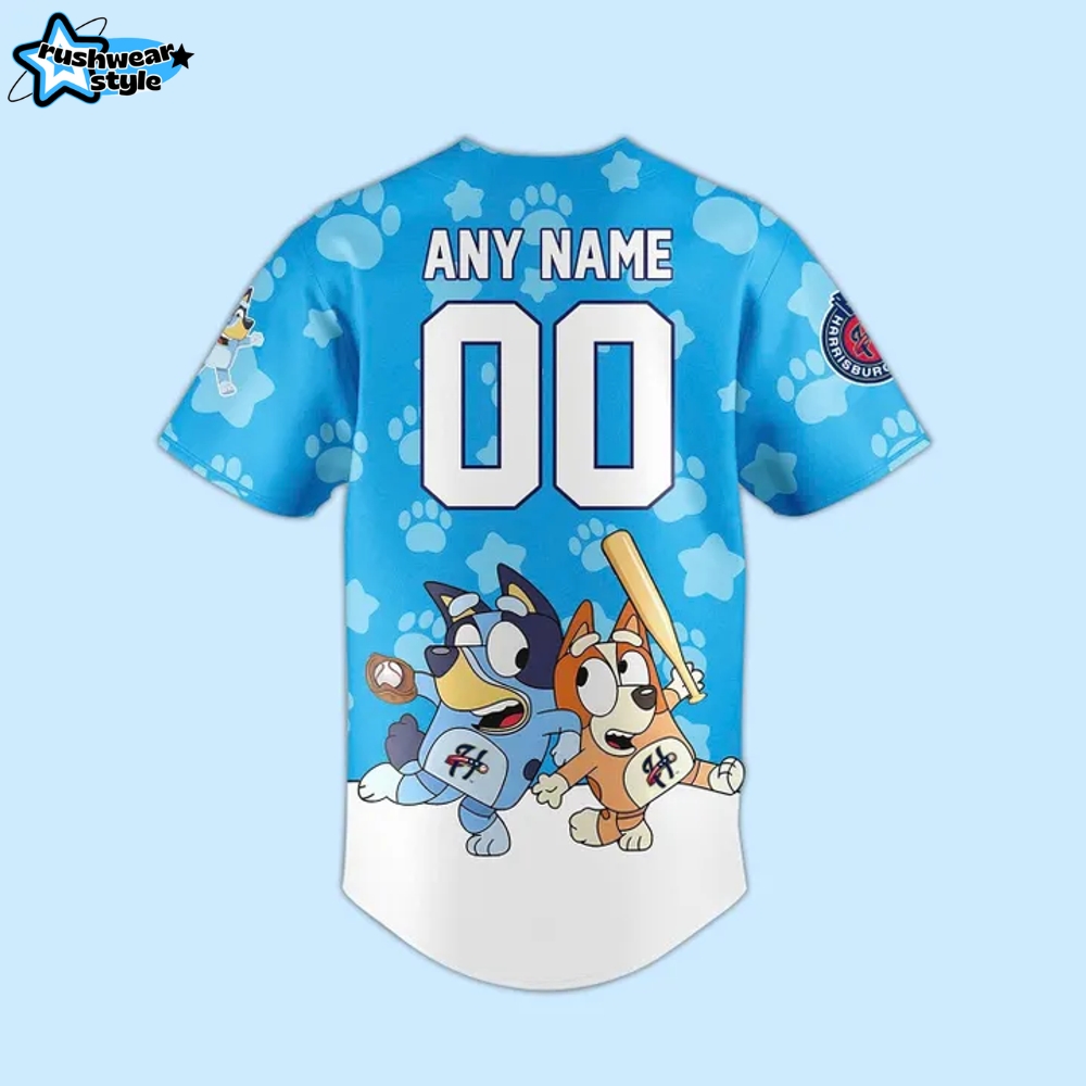 Harrisburg Senators x Bluey 2025 Is Coming Special Baseball Jersey Harrisburg Senators x Bluey 2025 Is Coming Special Baseball Jersey
