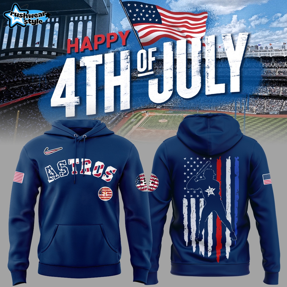 Houston Astros 4th of July Limited Edition Navy Hoodie Houston Astros 4th of July Limited Edition Navy Hoodie