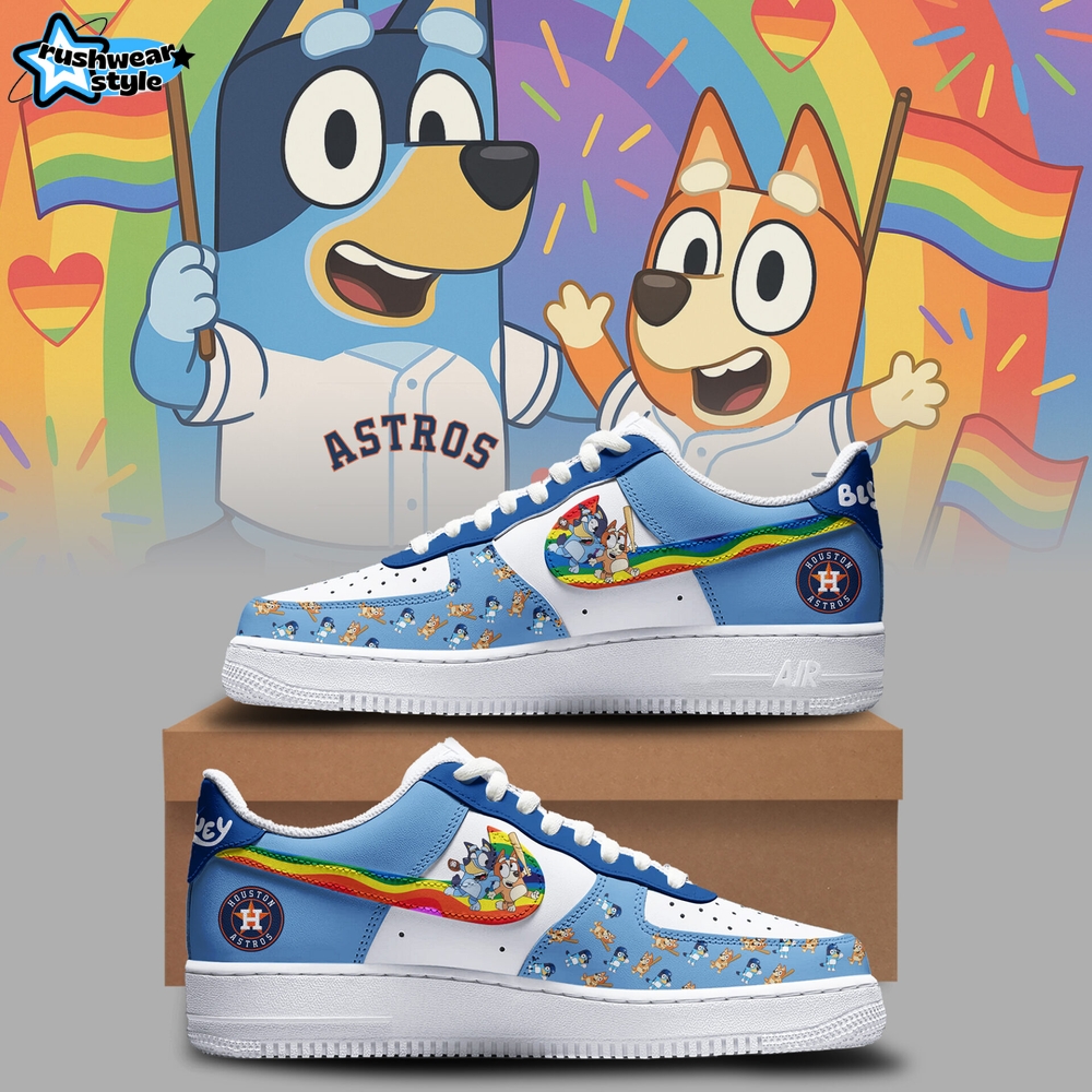 Houston Astros Bluey & Bingo x Pride Night 2025 Nike Air Force 1 Houston Astros Bluey & Bingo x Pride Night 2025 Nike Air Force 1
