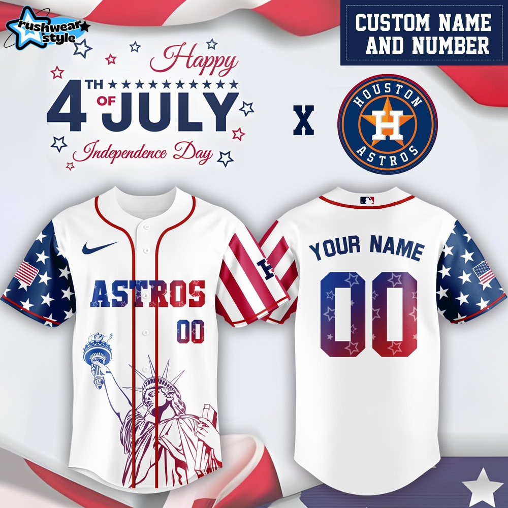Houston Astros x 4th Of July USA Baseball Jersey 2025 Houston Astros x 4th Of July USA Baseball Jersey 2025