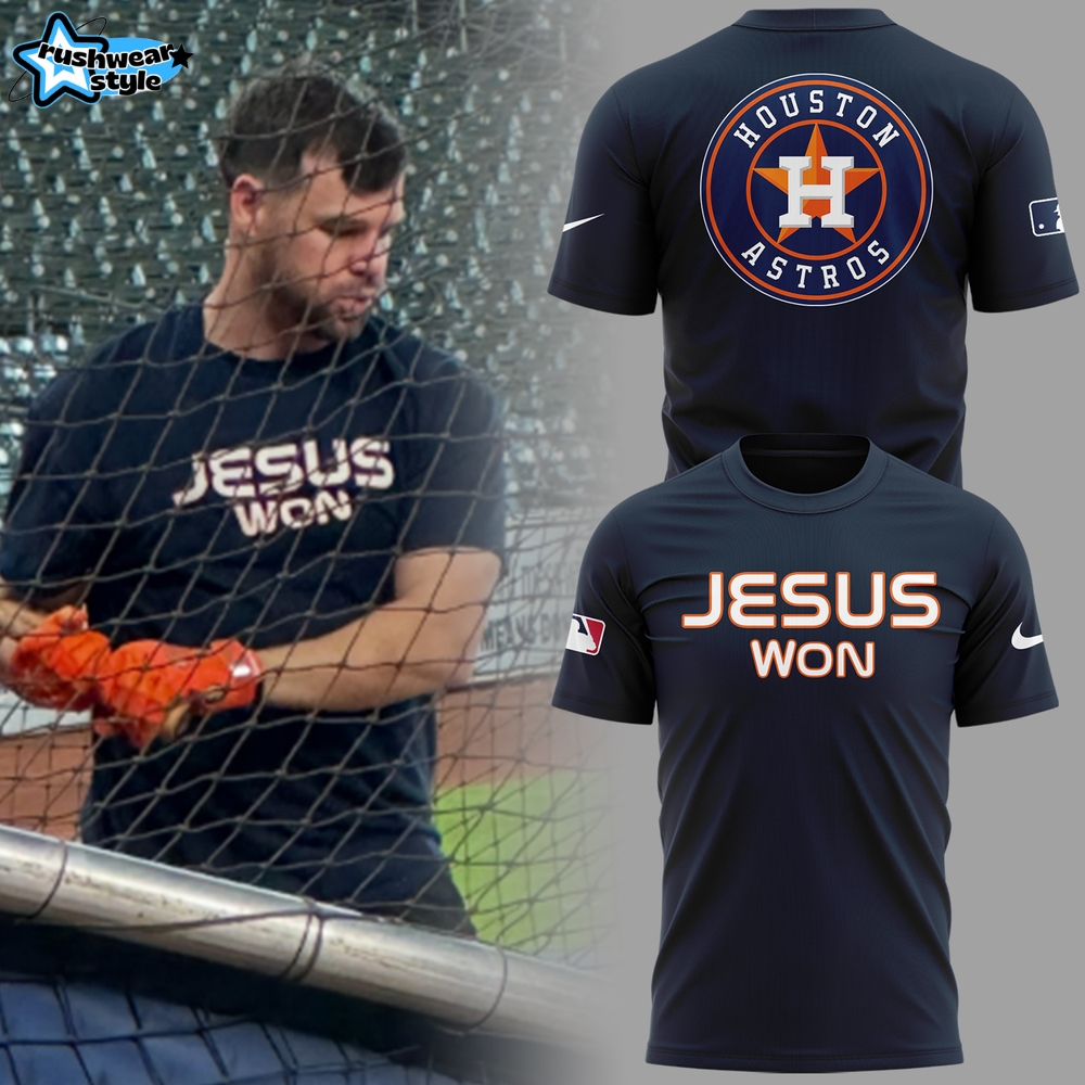 Houston Astros x Jesus Won Special Tee Houston Astros x Jesus Won Special Tee