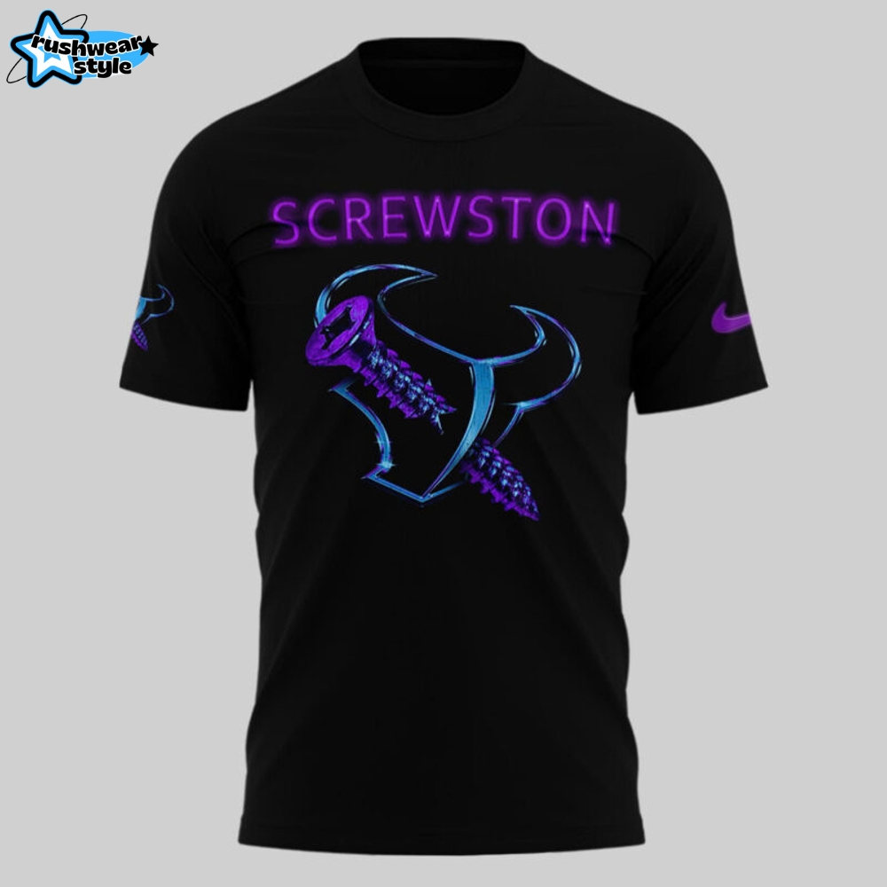 Houston Texans Football x DJ Screw Limited Edition Black Shirt 2025 Houston Texans Football x DJ Screw Limited Edition Black Shirt 2025