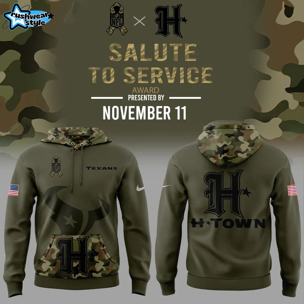 Houston Texans NFL New Army Camo Pullover Hoodie Houston Texans NFL New Army Camo Pullover Hoodie