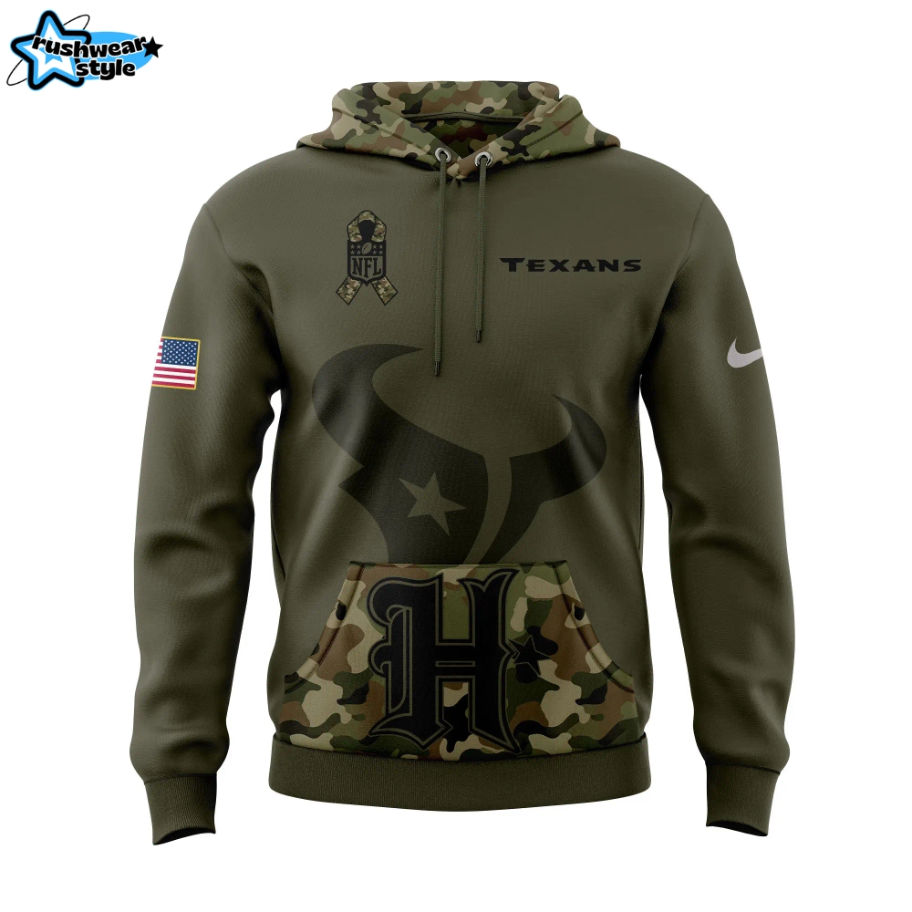 Houston Texans NFL New Army Camo Pullover Hoodie Houston Texans NFL New Army Camo Pullover Hoodie