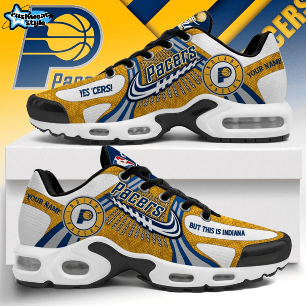 Indiana Pacers Yes 'Cers NBA Finals 2025 Air Max Plus Sneakers Indiana Pacers Yes 'Cers NBA Finals 2025 Air Max Plus Sneakers