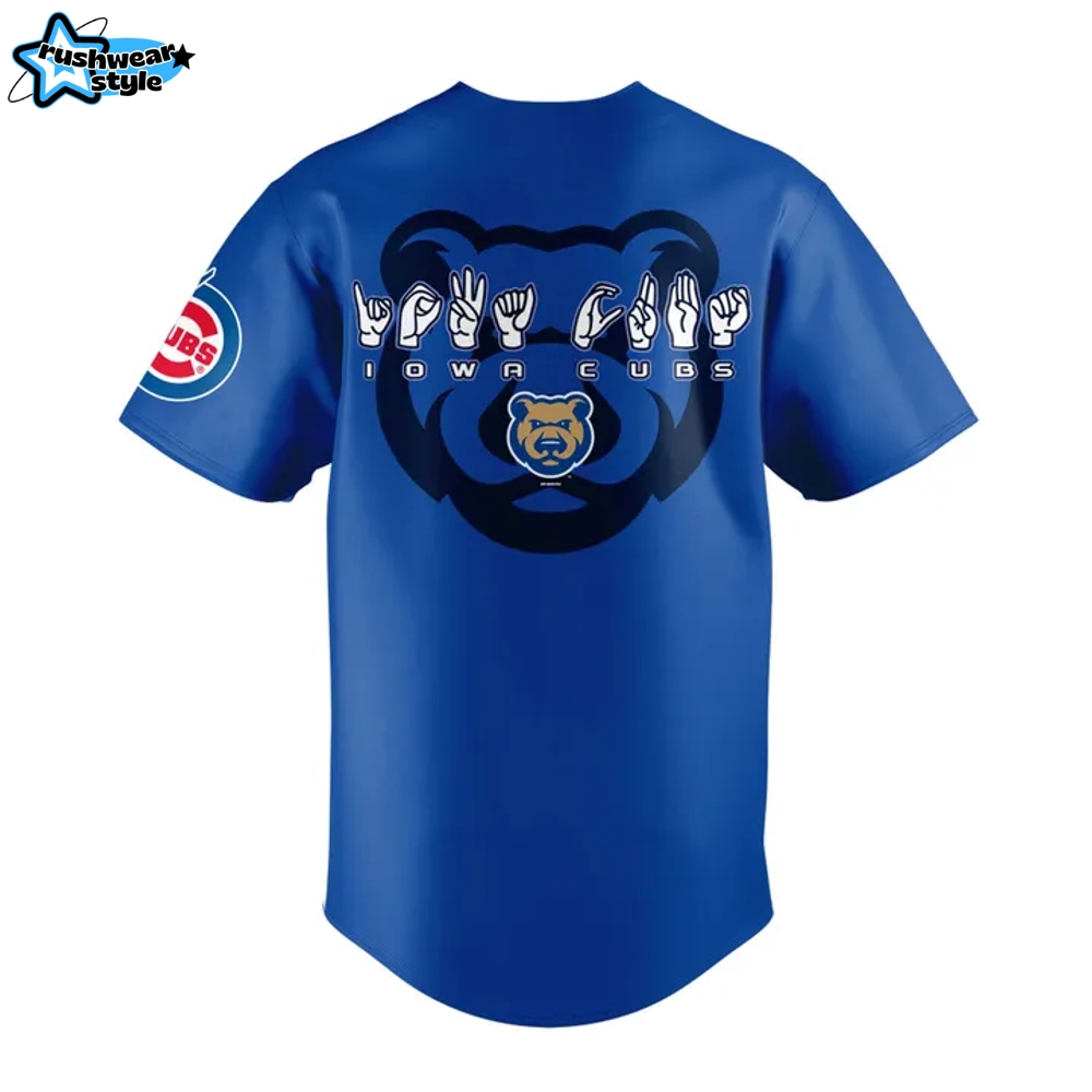 Iowa Cubs American Sign Language Night 2025 Limited Edition Baseball Jersey Iowa Cubs American Sign Language Night 2025 Limited Edition Baseball Jersey