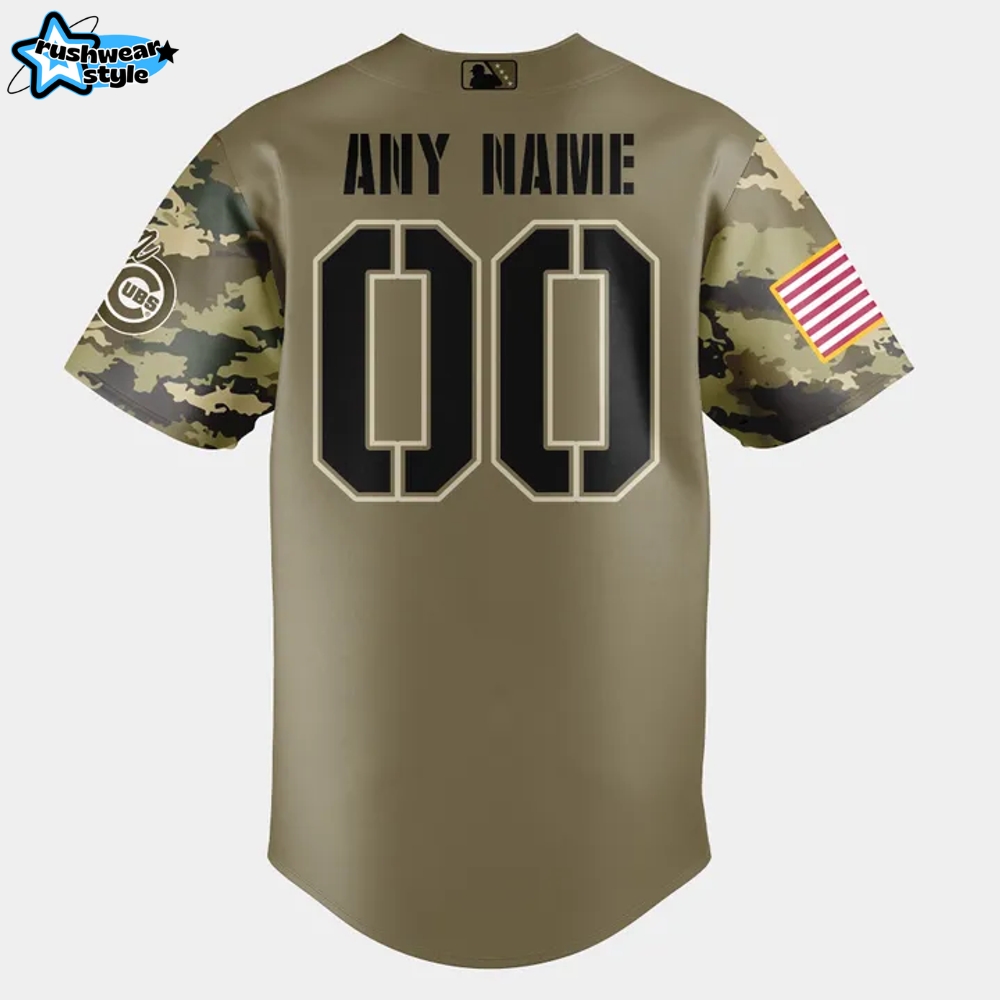 Iowa Cubs Military Appreciation Night 2025 Camo Baseball Jersey Iowa Cubs Military Appreciation Night 2025 Camo Baseball Jersey