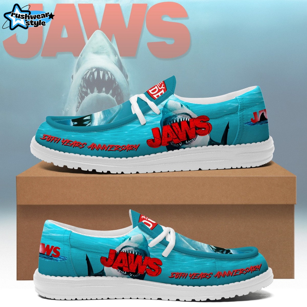 Jaws 50th Anniversary Special Hey Dude shoes Jaws 50th Anniversary Special Hey Dude shoes