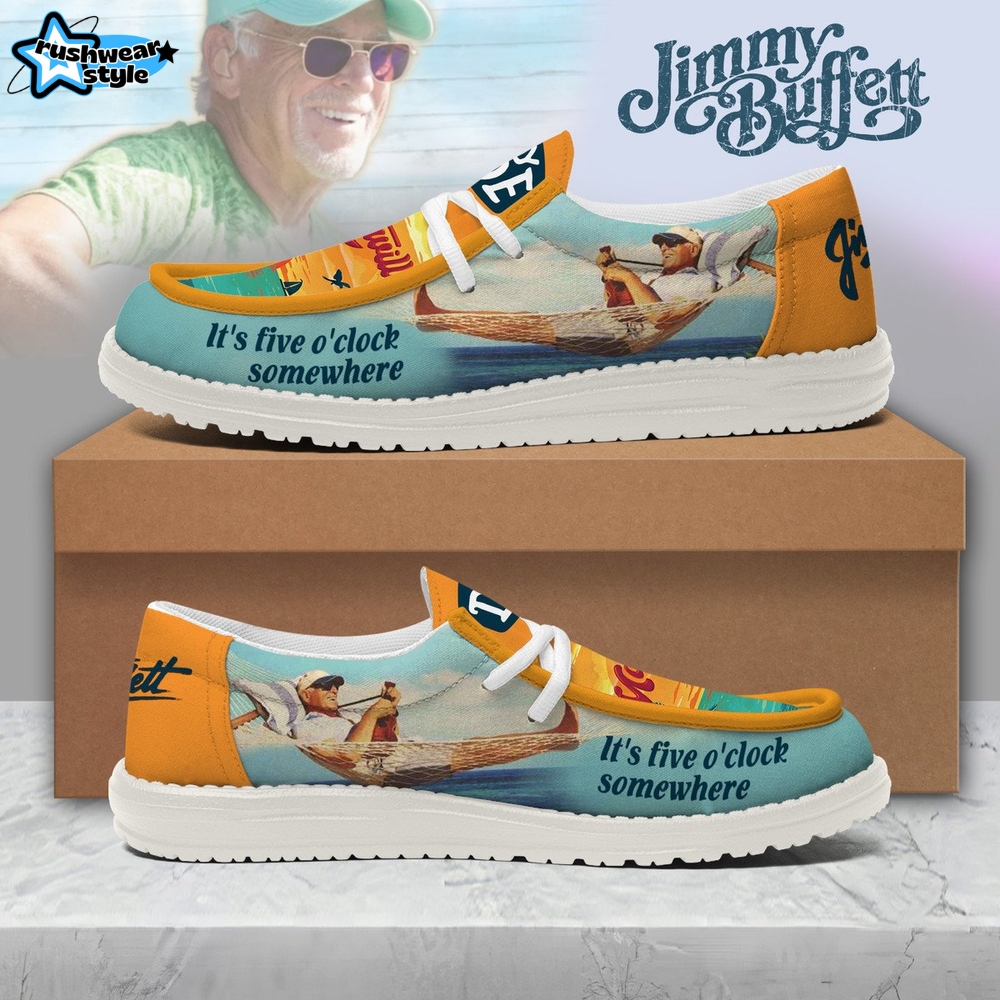Jimmy Buffett It's 5 O'Clock Somewhere New 2025 Hey Dude Shoes Jimmy Buffett It's 5 O'Clock Somewhere New 2025 Hey Dude Shoes