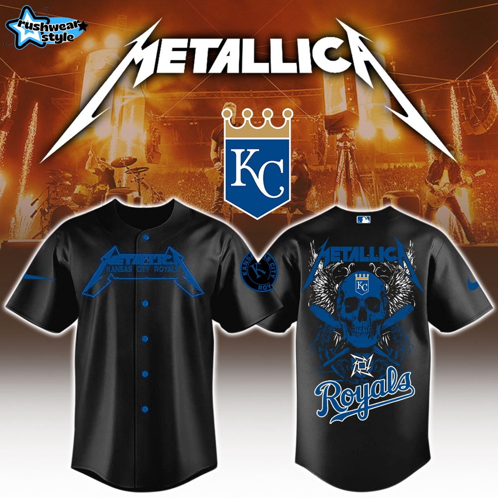 Kansas City Royals MLB x Metallica Jersey Limited Edition Kansas City Royals MLB x Metallica Jersey Limited Edition