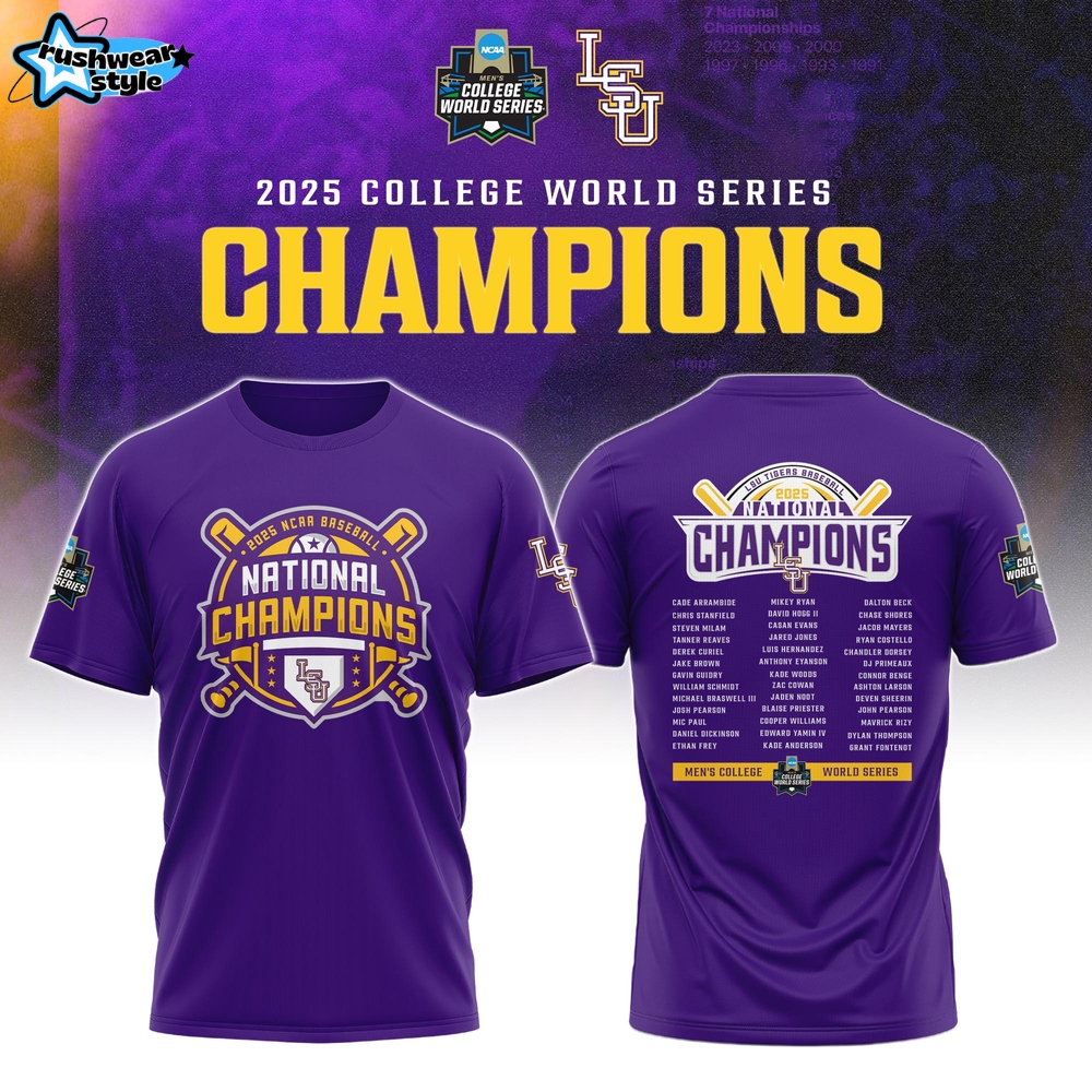 LSU Tigers 2025 NCAA Baseball National Champions Shirt LSU Tigers 2025 NCAA Baseball National Champions Shirt