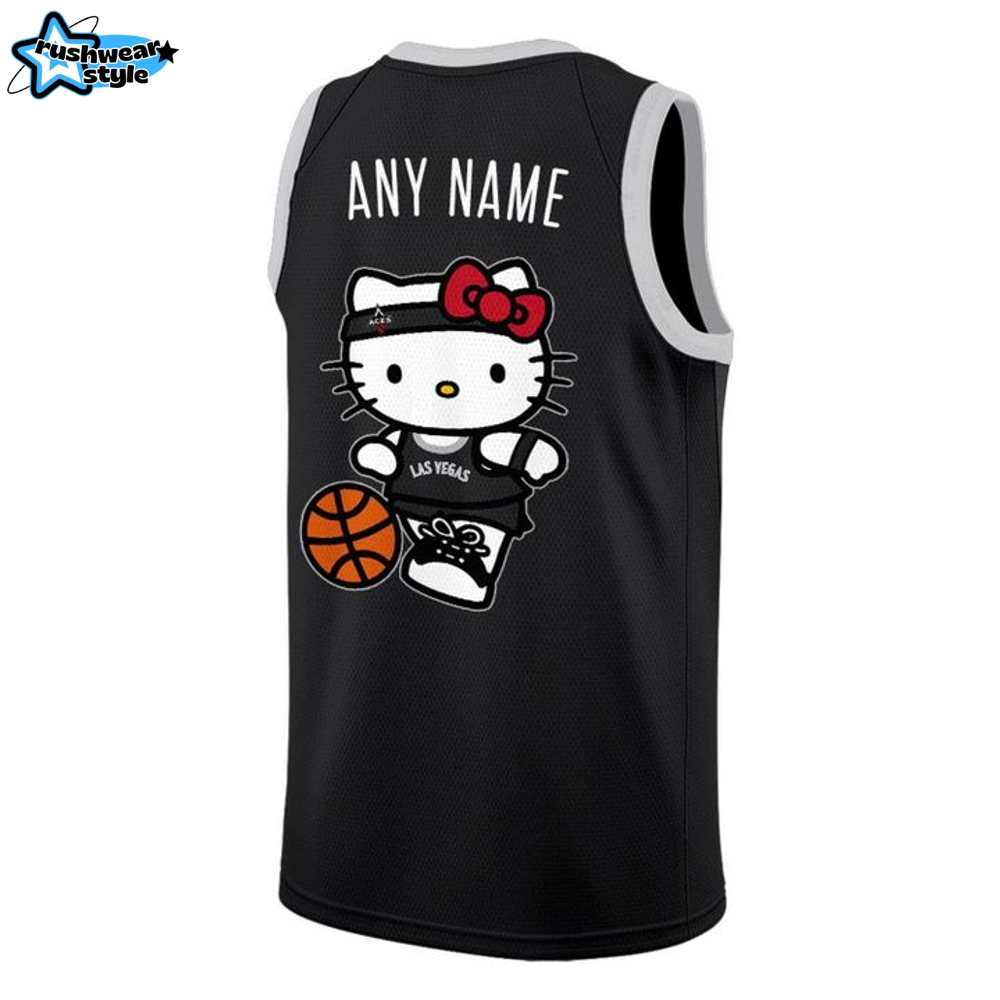 Las Vegas Aces Sweet Style Kitty Charm Personalized Basketball Jersey Las Vegas Aces Sweet Style Kitty Charm Personalized Basketball Jersey