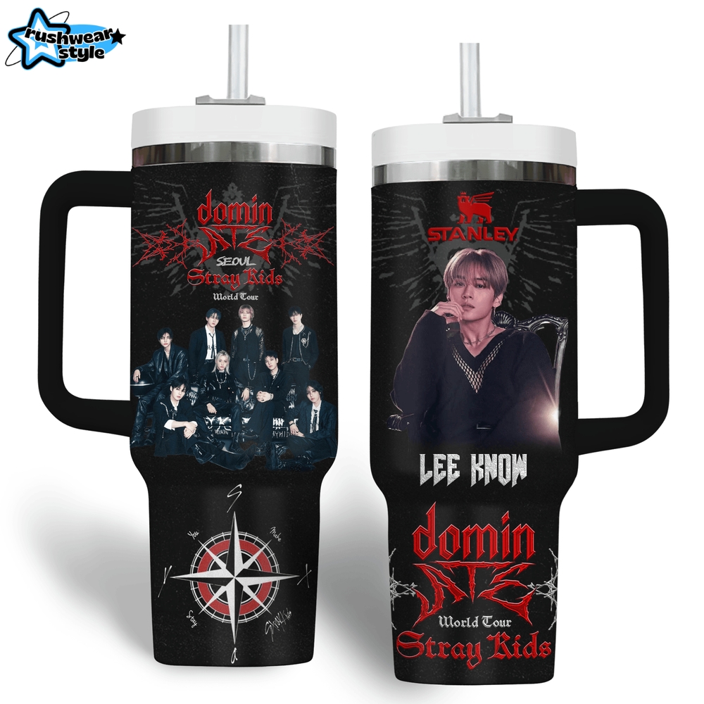 Lee Know Stray Kids Dominate World Tour 2025 Premium Stanley Tumbler Lee Know Stray Kids Dominate World Tour 2025 Premium Stanley Tumbler