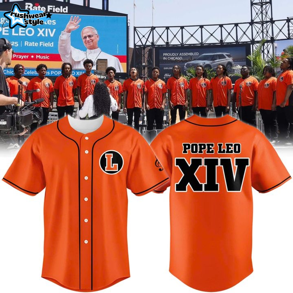 Leo Catholic High School Pope Leo XIV Special Baseball Jersey Leo Catholic High School Pope Leo XIV Special Baseball Jersey