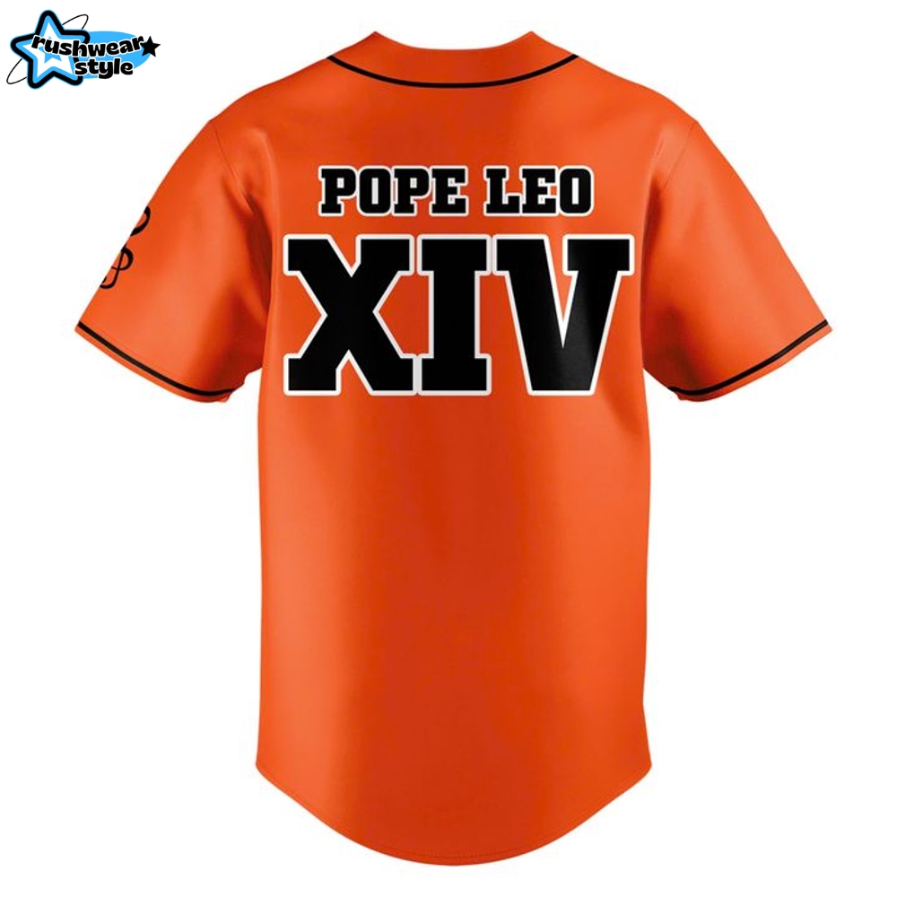 Leo Catholic High School Pope Leo XIV Special Baseball Jersey Leo Catholic High School Pope Leo XIV Special Baseball Jersey