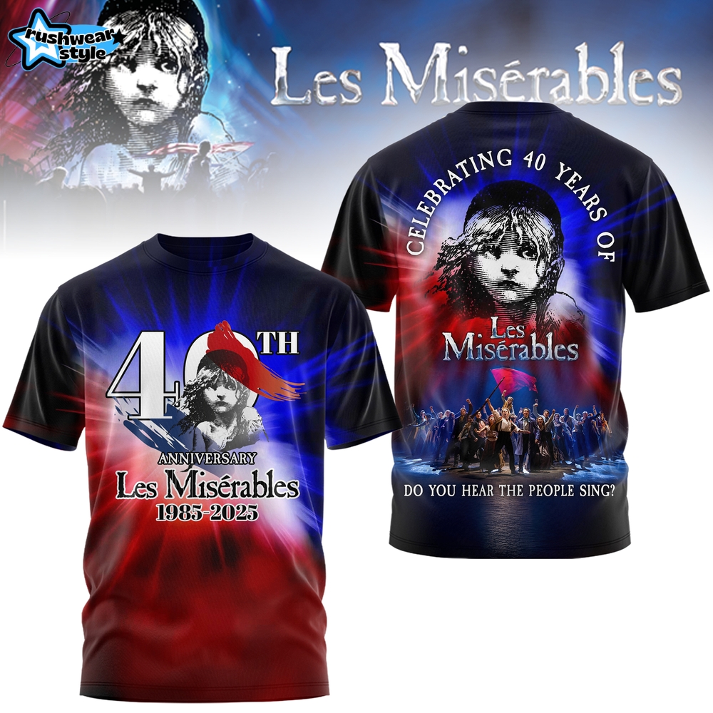 Les Misérables The Staged Concert 40th Anniversary 2025 Shirt Les Misérables The Staged Concert 40th Anniversary 2025 Shirt