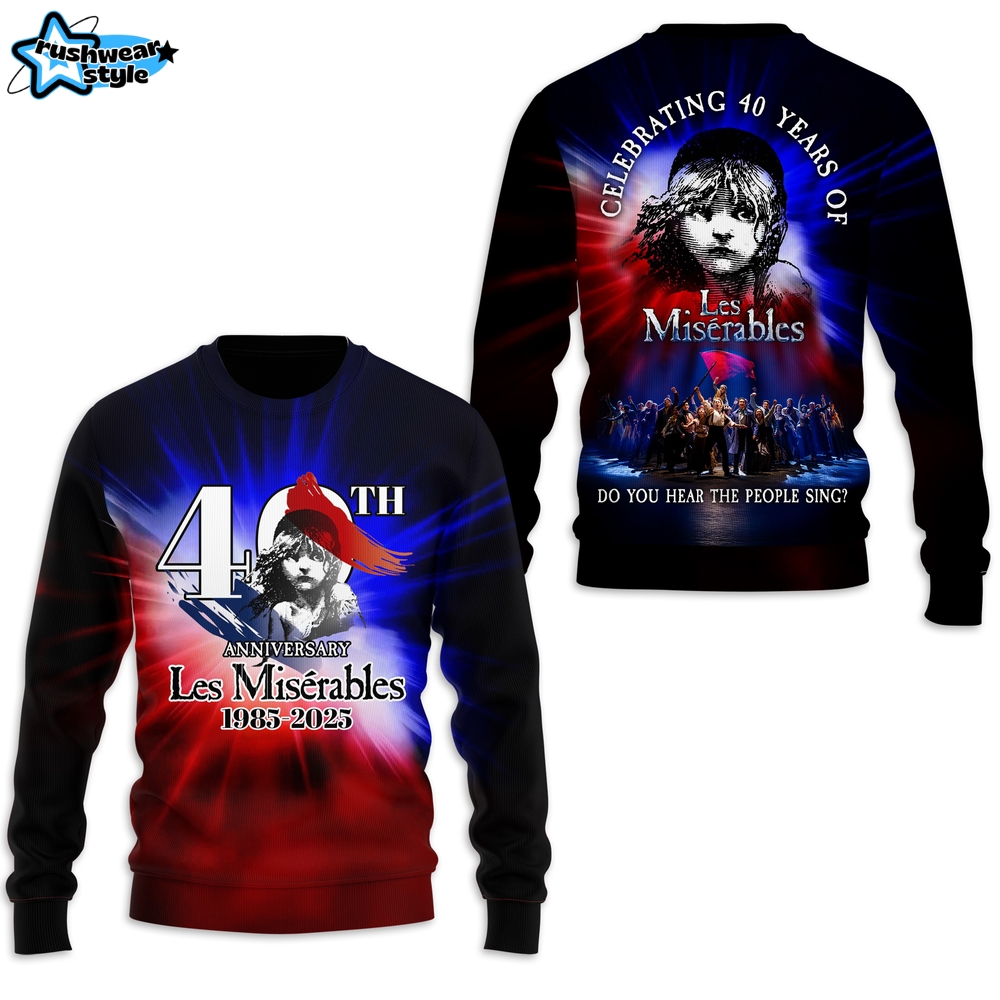 Les Misérables The Staged Concert 40th Anniversary 2025 Shirt Les Misérables The Staged Concert 40th Anniversary 2025 Shirt