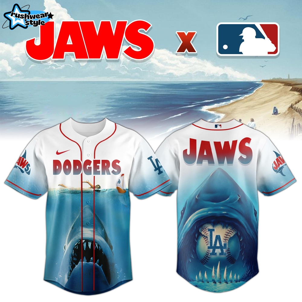 Los Angeles Dodgers MLB x JAWS 50th Anniversary Jersey 2025 Los Angeles Dodgers MLB x JAWS 50th Anniversary Jersey 2025