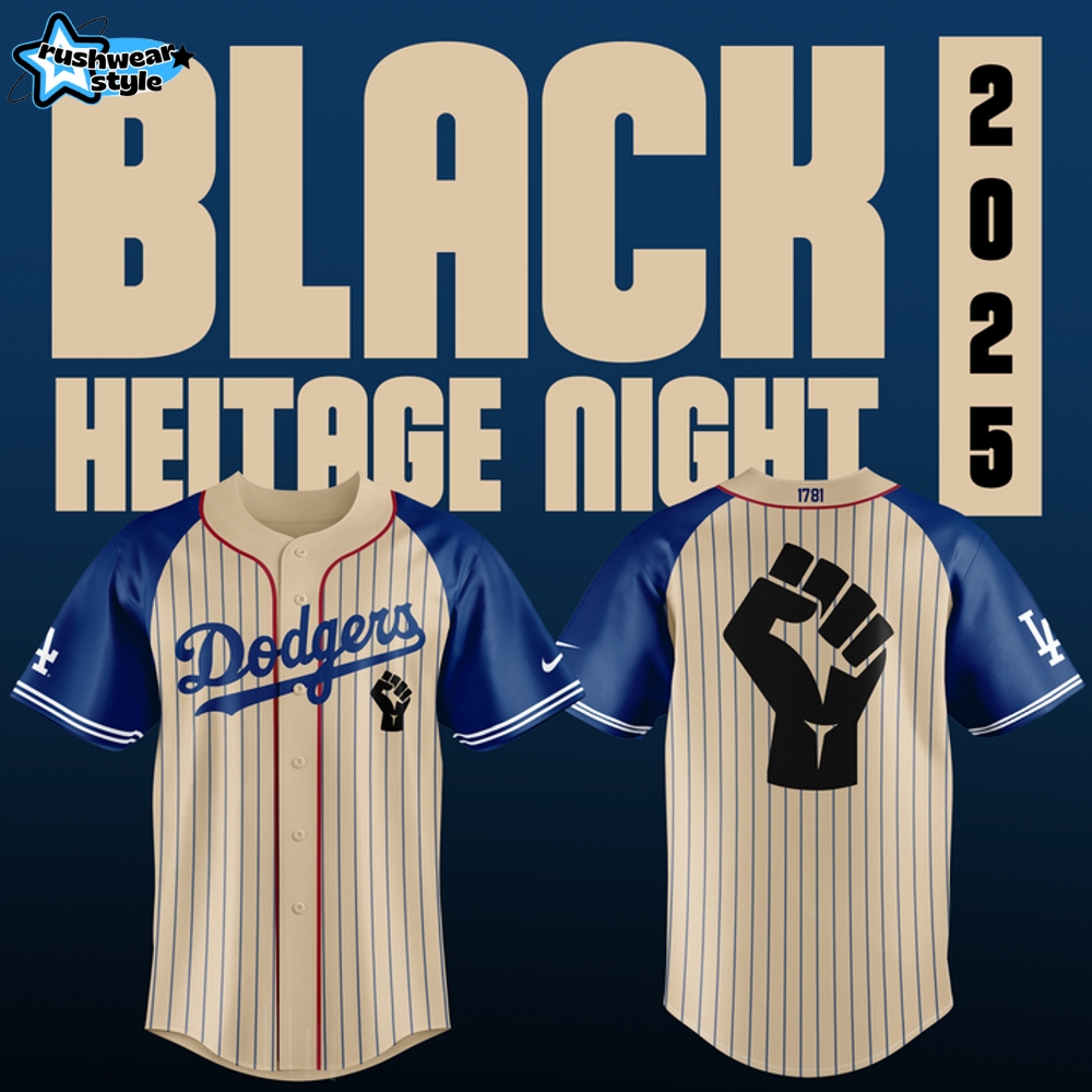 Los Angeles Dodgers x Black Heritage Night 2025 Baseball Jersey Los Angeles Dodgers x Black Heritage Night 2025 Baseball Jersey