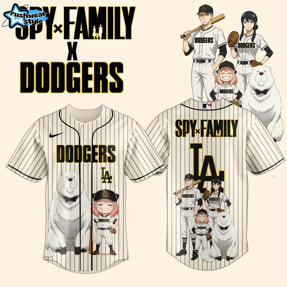 Los Angeles Dodgers x Spy Family Special Edition Baseball Jersey Los Angeles Dodgers x Spy Family Special Edition Baseball Jersey