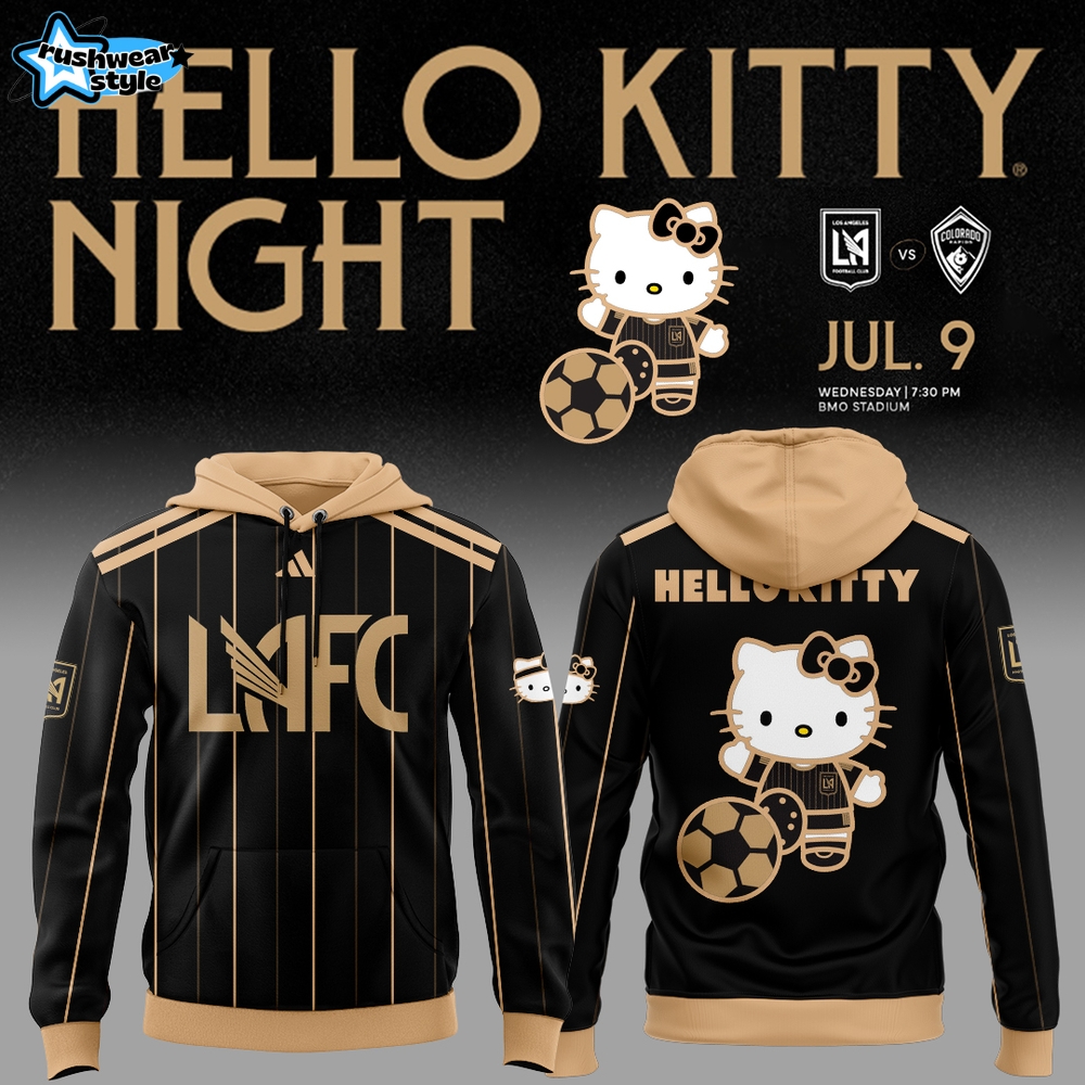 Los Angeles FC x Hello Kitty Night 2025 Premium Black Hoodie Set Los Angeles FC x Hello Kitty Night 2025 Premium Black Hoodie Set