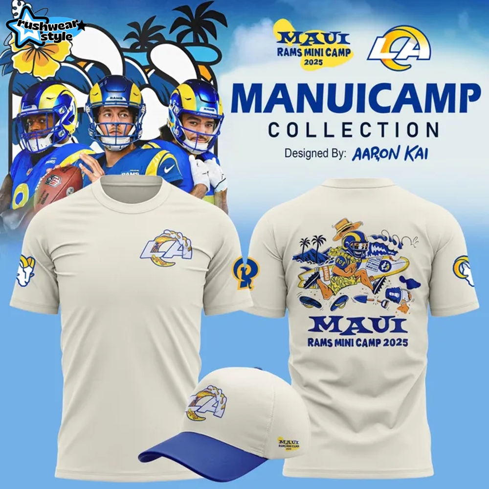 Los Angeles Rams 2025 Mauicamp T-shirt Los Angeles Rams 2025 Mauicamp T-shirt